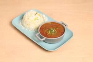 Lamb curry with rice